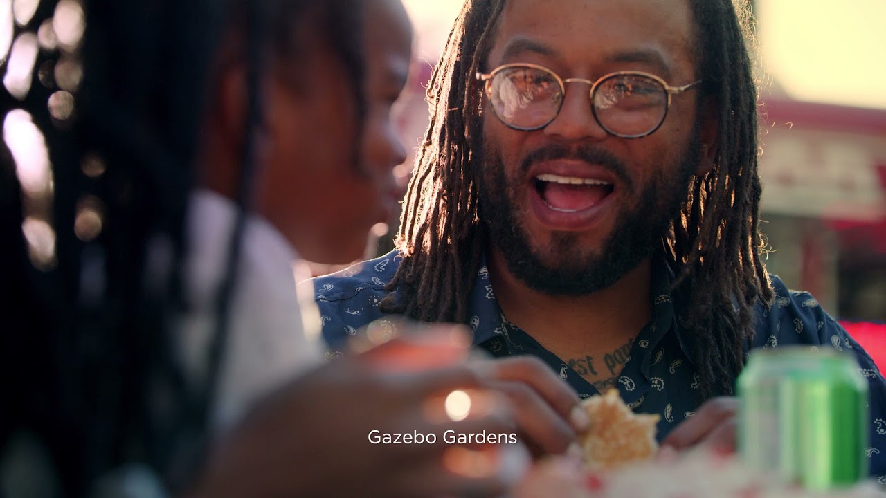 a person and child eating